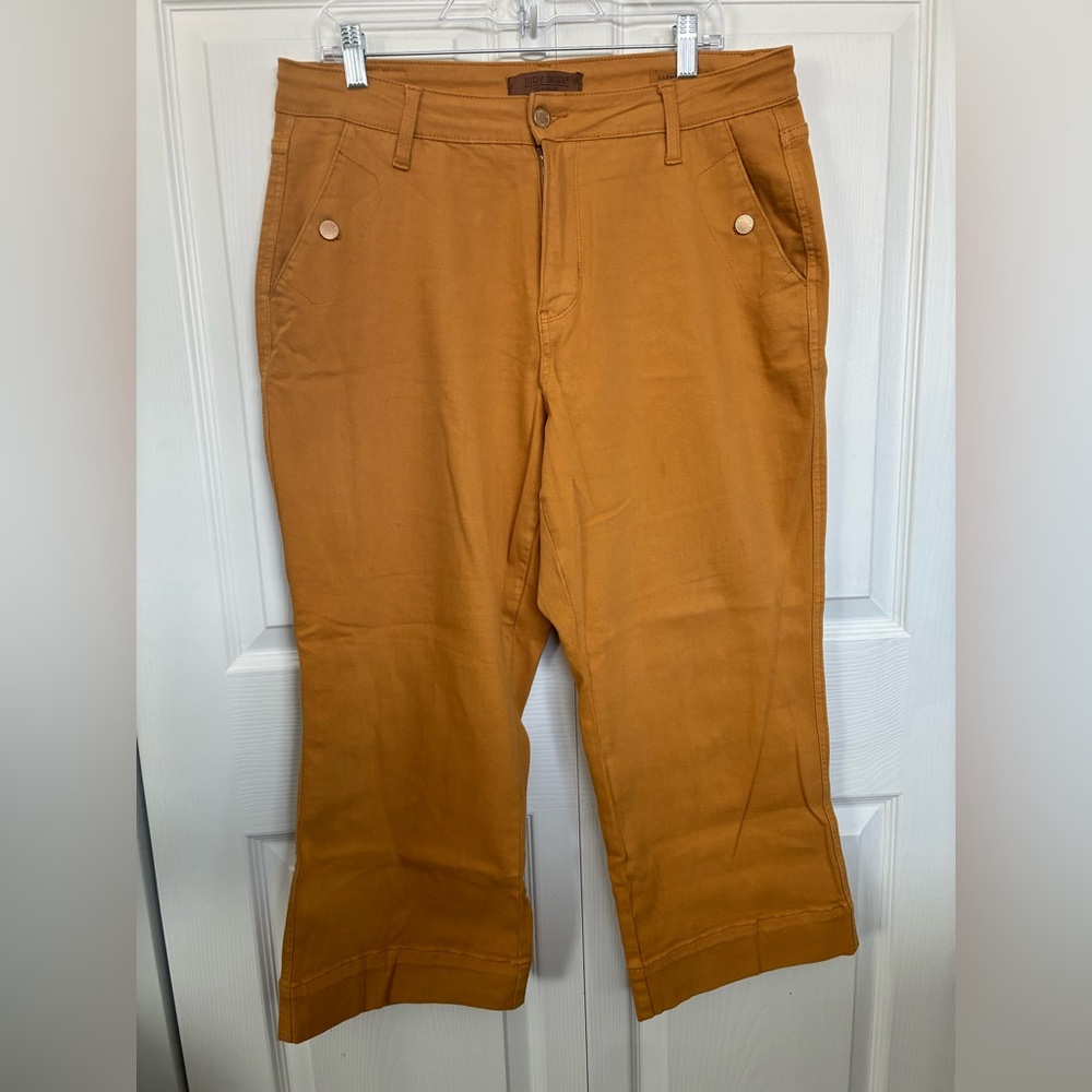 Judy Blue Golden Mustard Cropped Ankle Jeans
